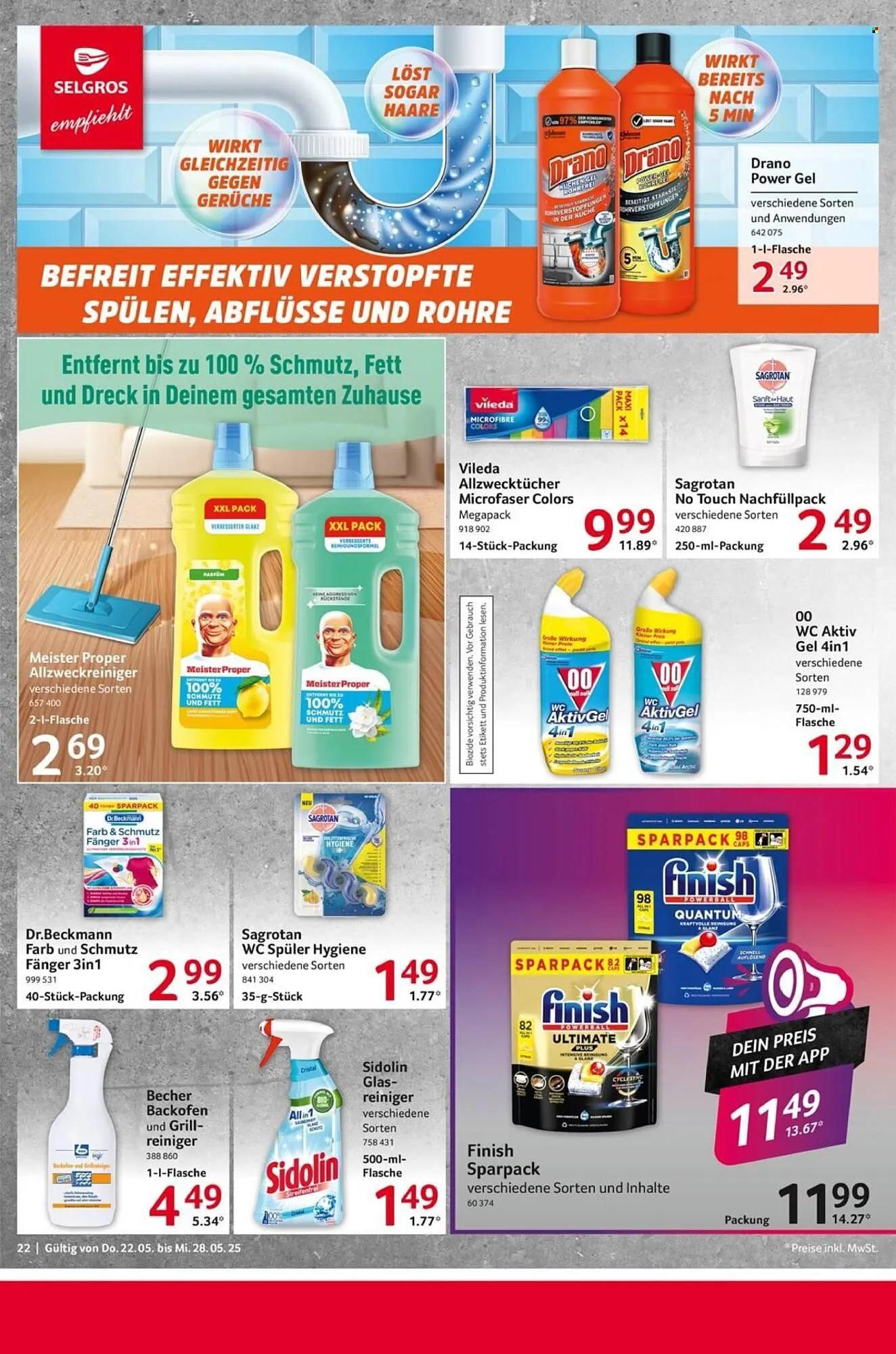 Selgros Prospekt von 22. Mai bis 28. Mai 2025 - Prospekt seite 22