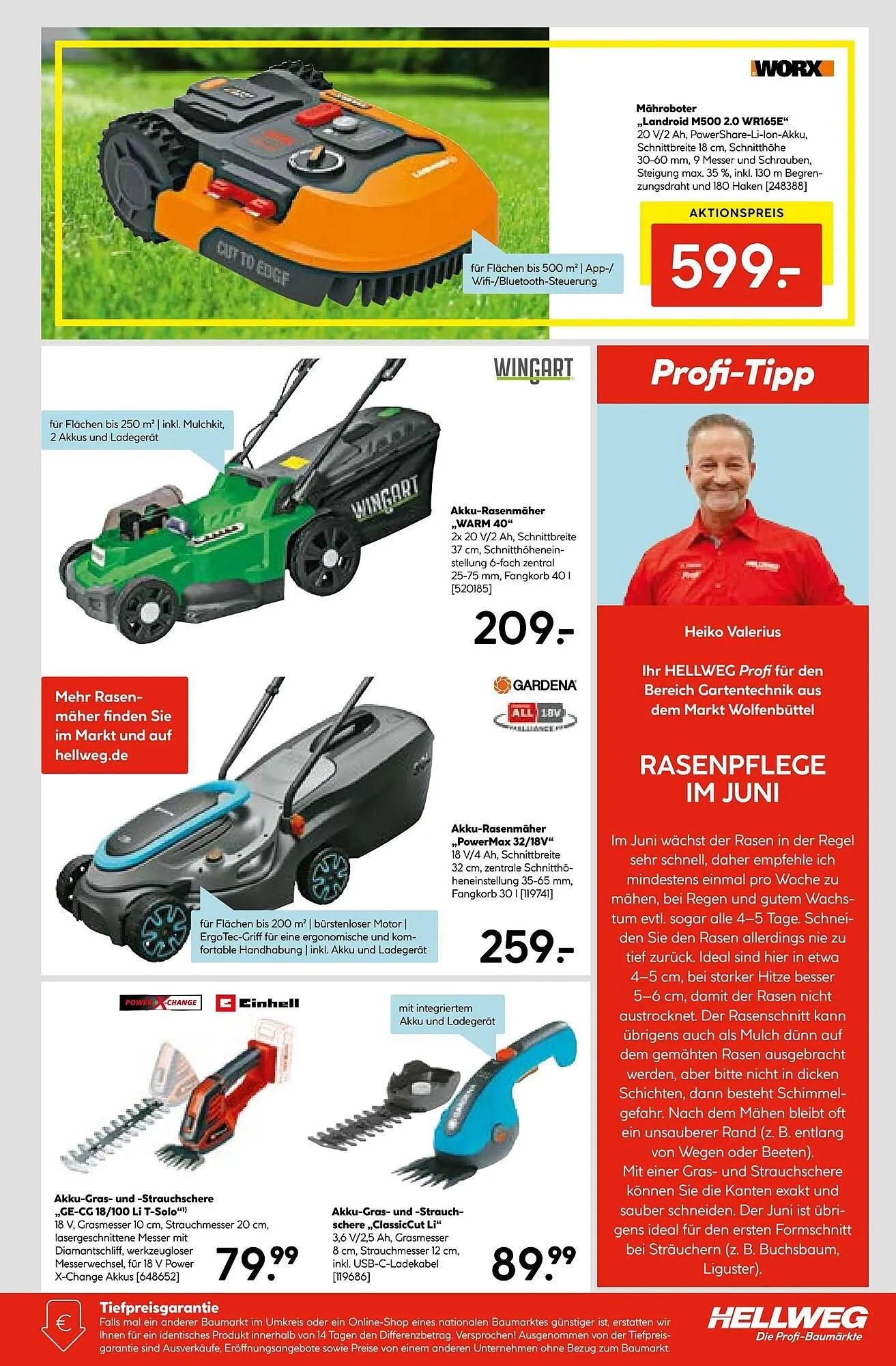 Hellweg Prospekt von 16. Juni bis 21. Juni 2025 - Prospekt seite 17