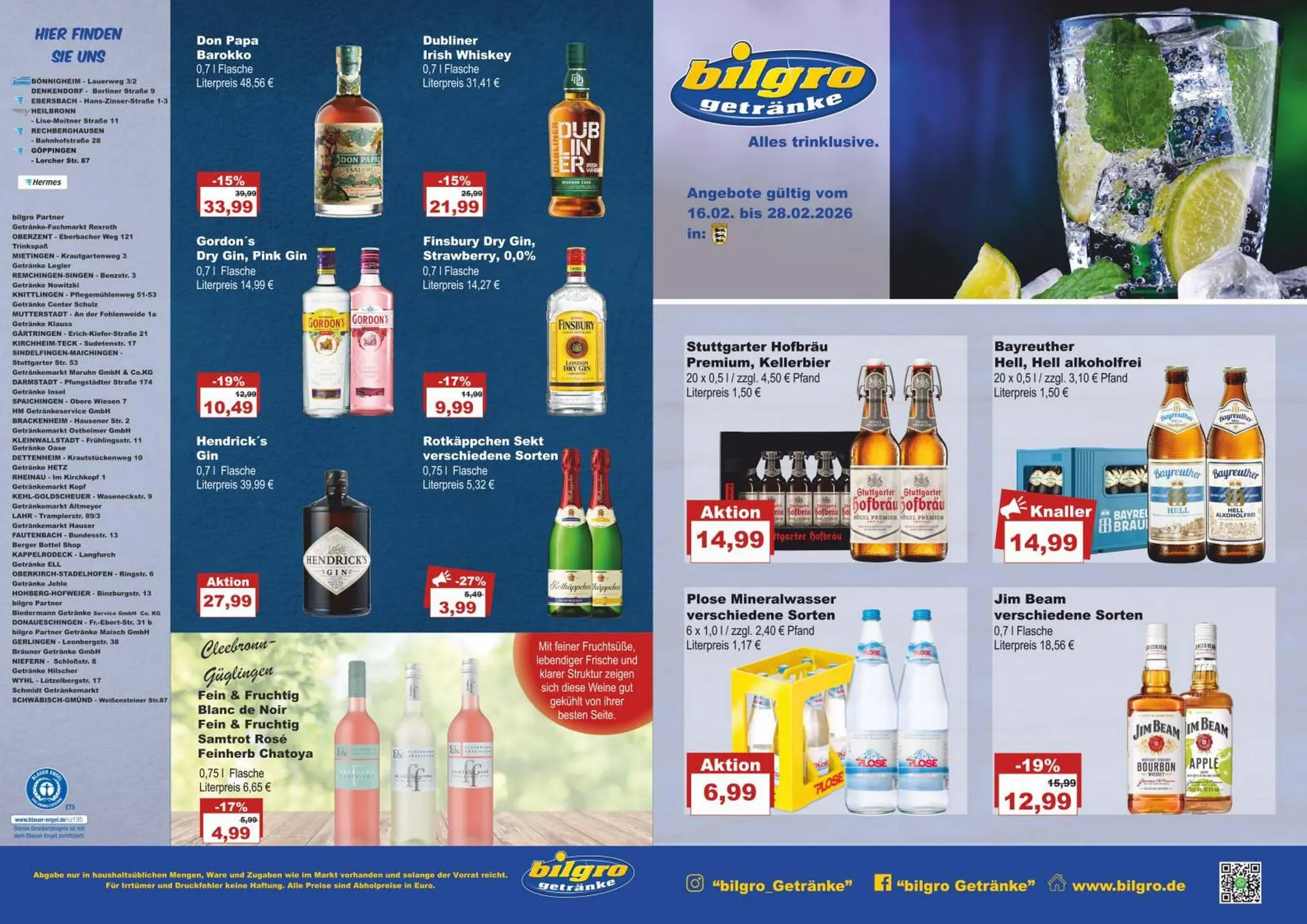 Bilgro Prospekt von 16. Februar bis 28. Februar 2026 - Prospekt seite 1