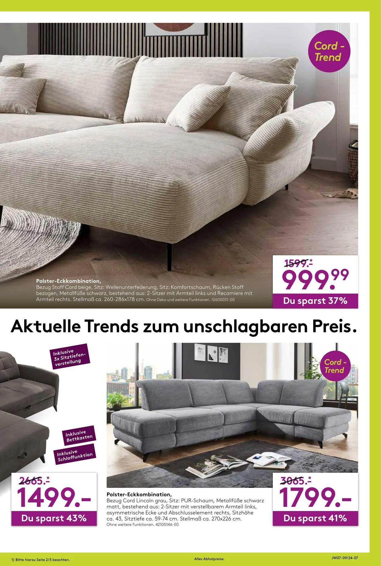 Möbel Rieger Aktueller Prospekt von 21. Mai bis 4. Juni 2025 - Prospekt seite 7