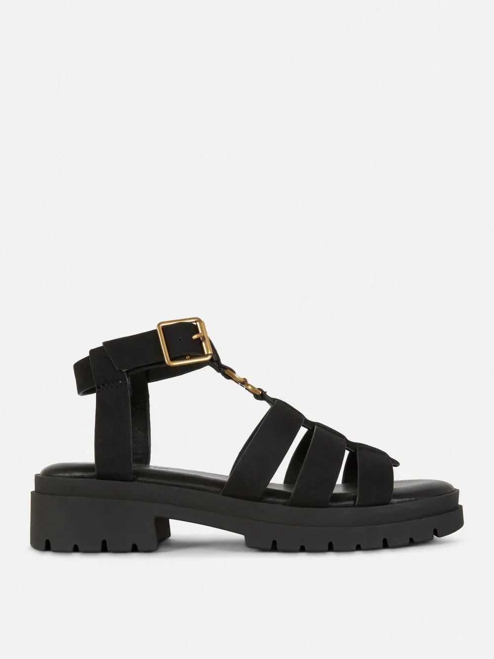 Fischersandalen mit klobiger Sohle