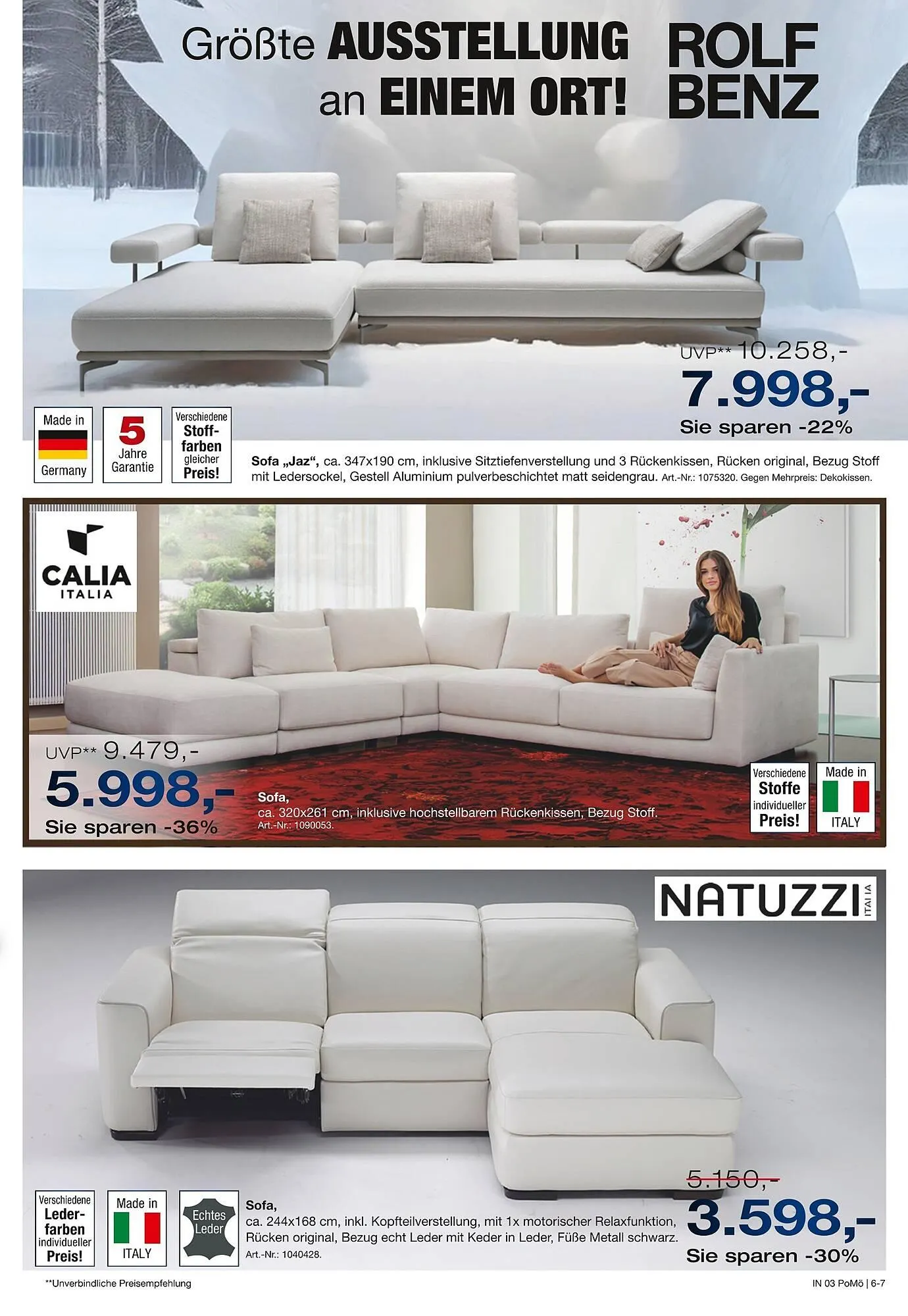 Möbel Inhofer Prospekt von 8. Januar bis 31. Januar 2026 - Prospekt seite 7