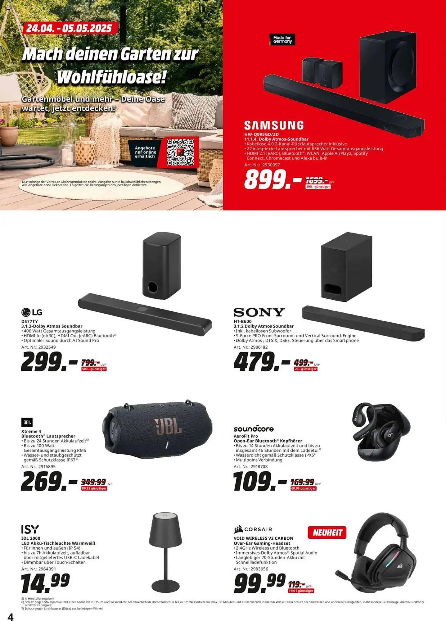 Saturn Prospekt von 24. April bis 3. Mai 2025 - Prospekt seite 4