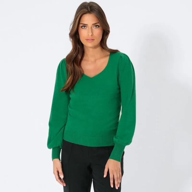 Damen-Pullover mit langen Ärmelbündchen