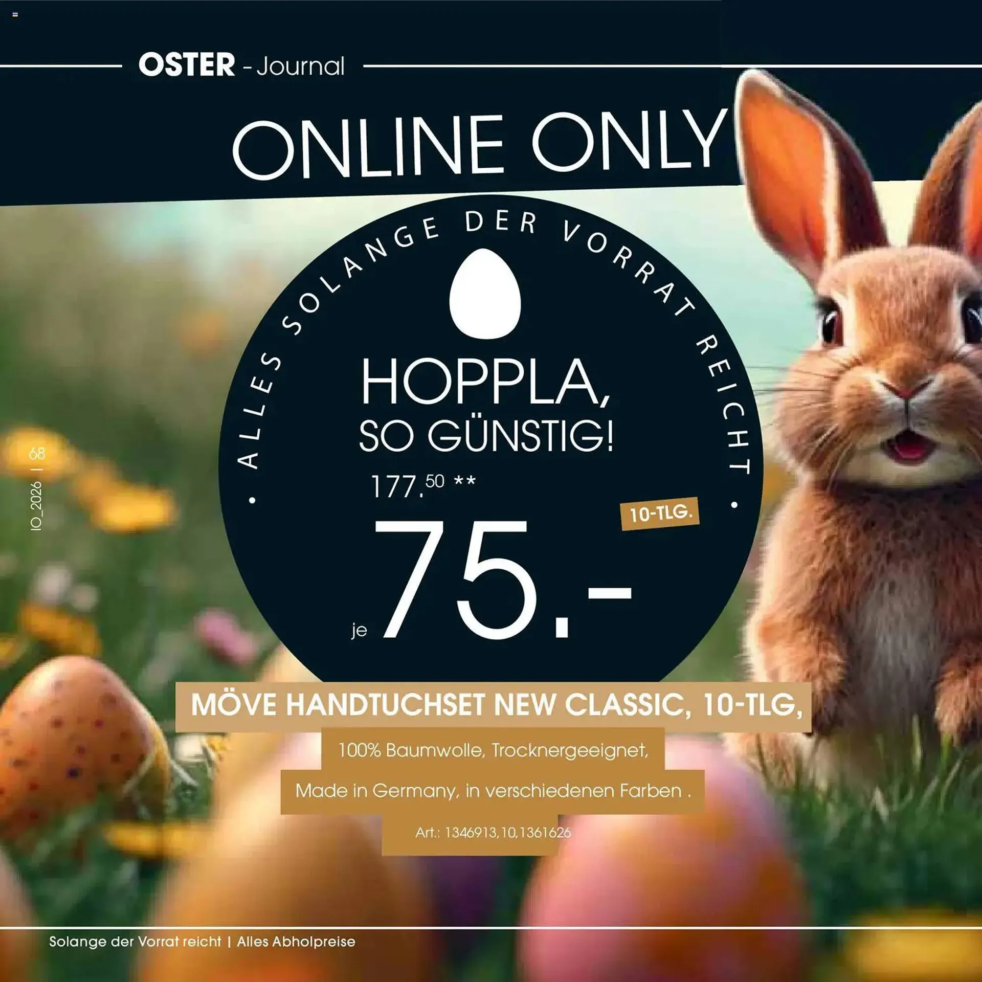 Zurbrüggen Prospekt von 23. März bis 11. April 2026 - Prospekt seite 68