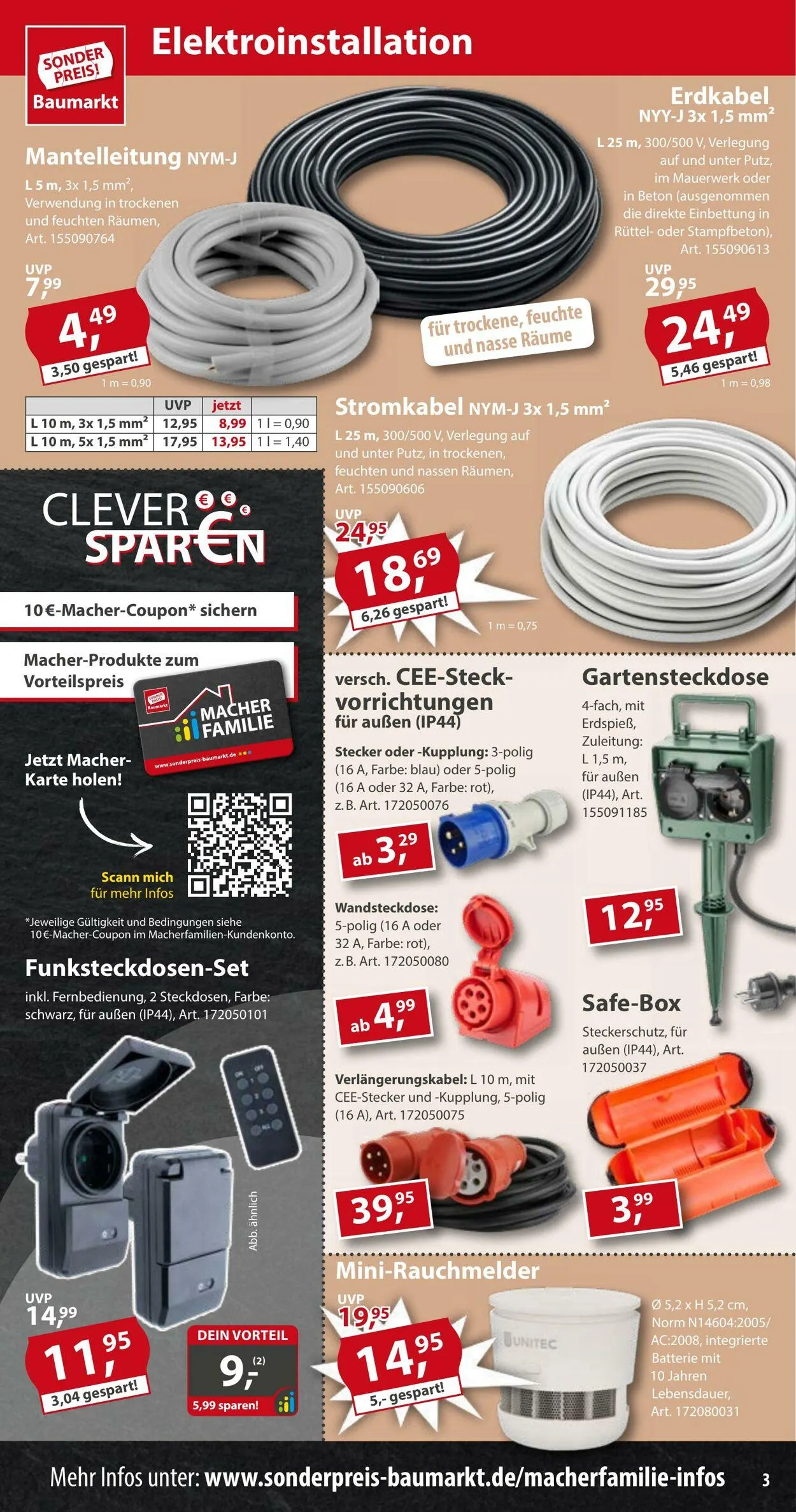 Sonderpreis Baumarkt Aktueller Prospekt von 5. Juli bis 19. Juli 2025 - Prospekt seite 3