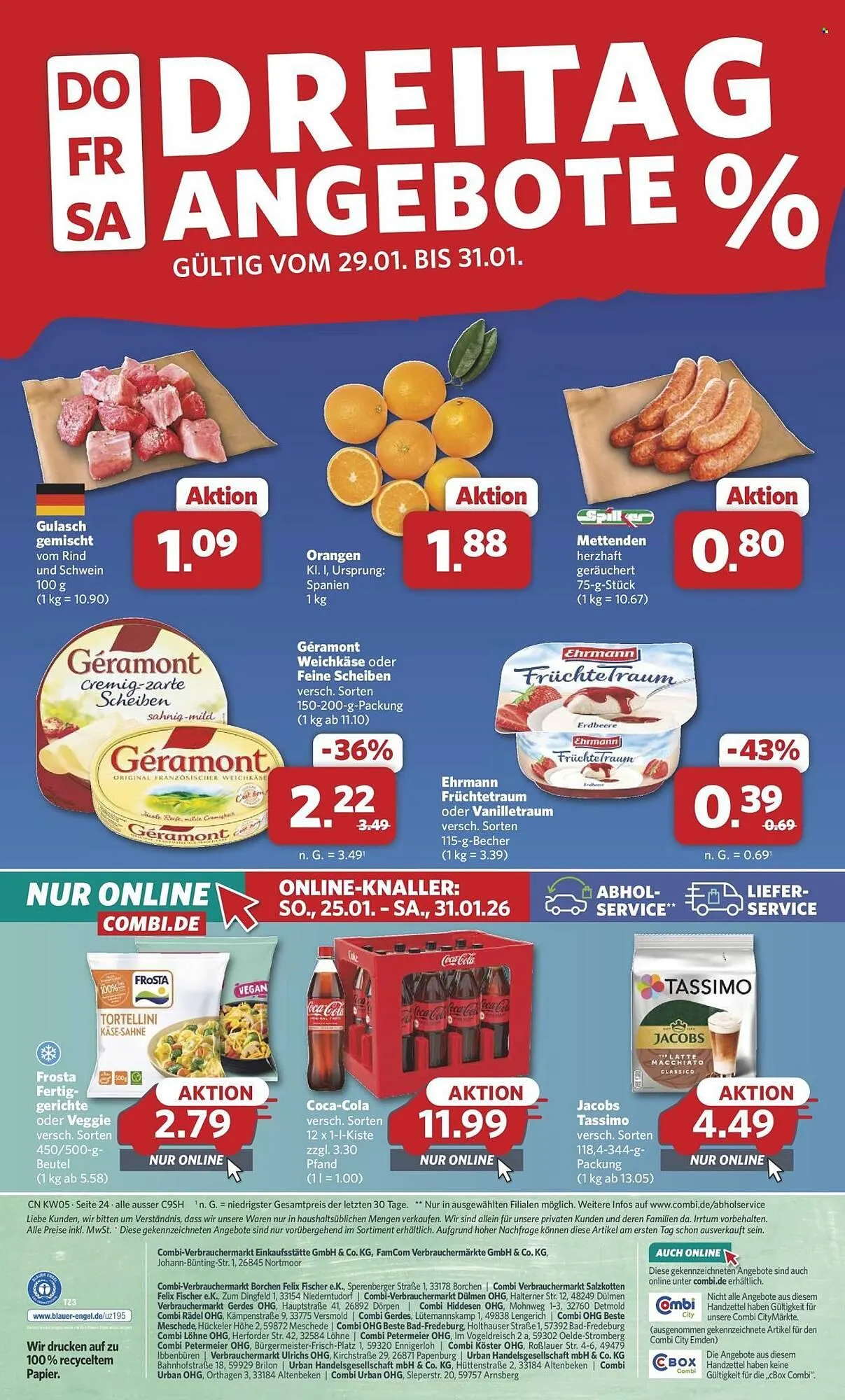 Combi Prospekt von 26. Januar bis 31. Januar 2026 - Prospekt seite 24