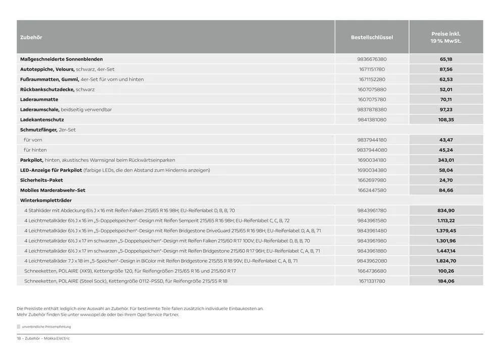 Opel Mokka Electric von 28. März bis 28. März 2025 - Prospekt seite 18