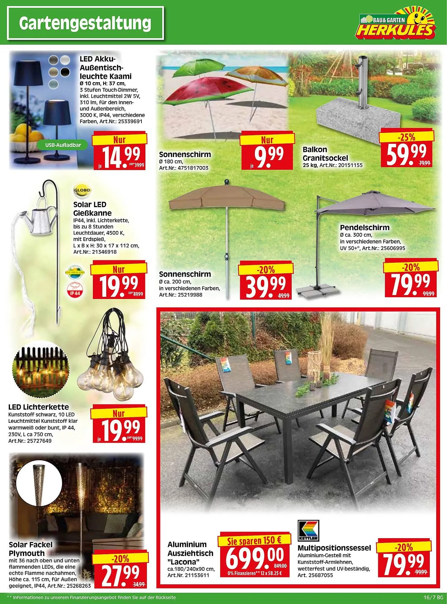 Herkules Baumarkt Prospekt von 14. April bis 19. April 2025 - Prospekt seite 7