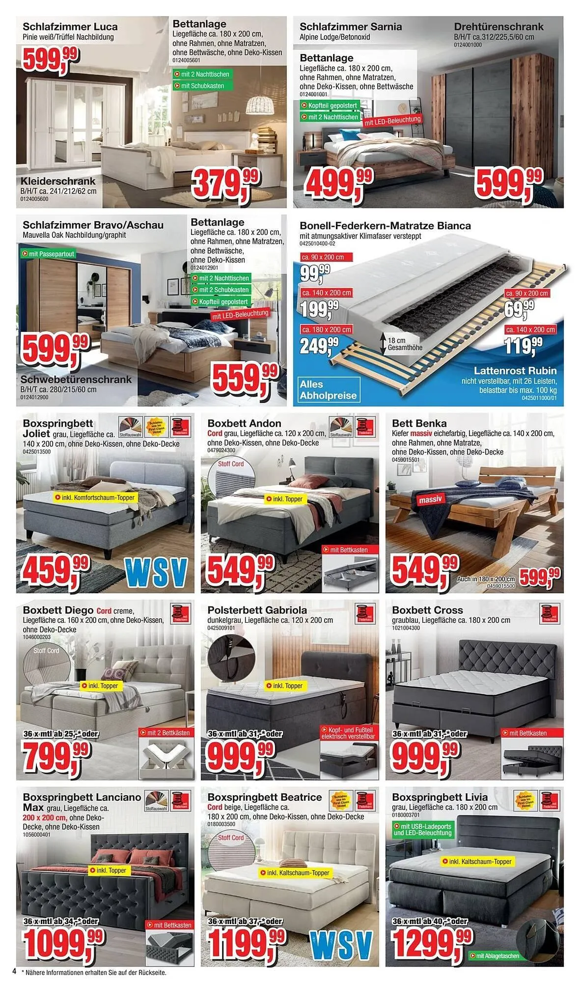 Möbelfundgrube Prospekt von 1. Januar bis 14. Januar 2026 - Prospekt seite 4