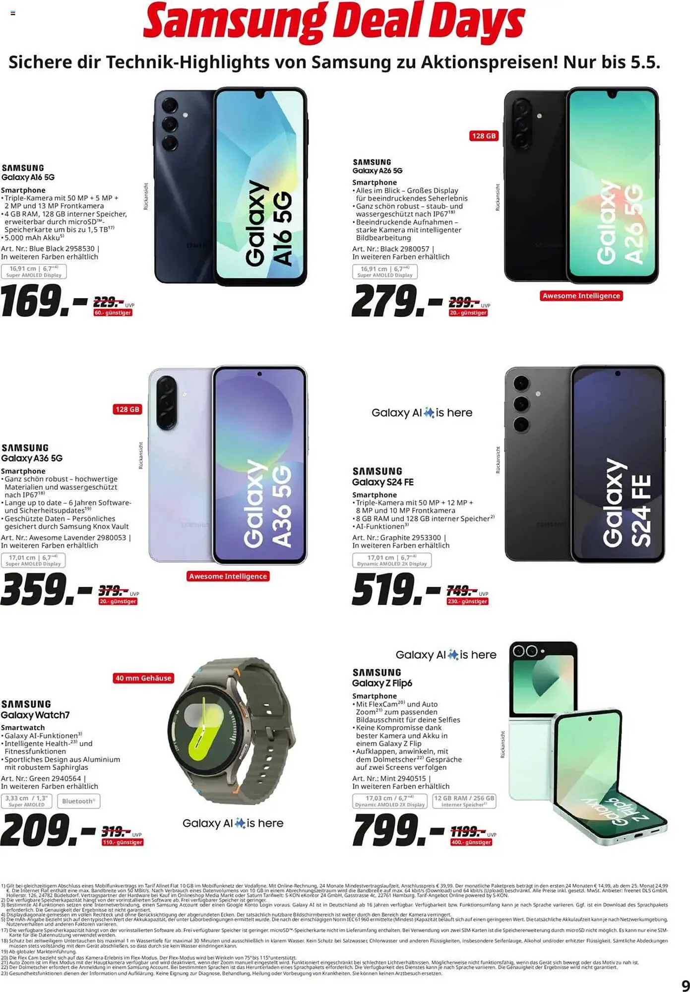 Saturn Prospekt von 24. April bis 3. Mai 2025 - Prospekt seite 9