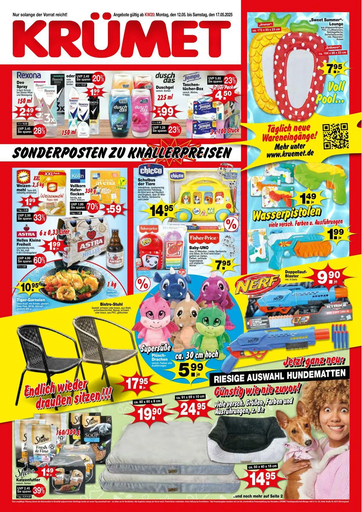 KRÜMET Aktueller Prospekt von 12. Mai bis 17. Mai 2025 - Prospekt seite 1