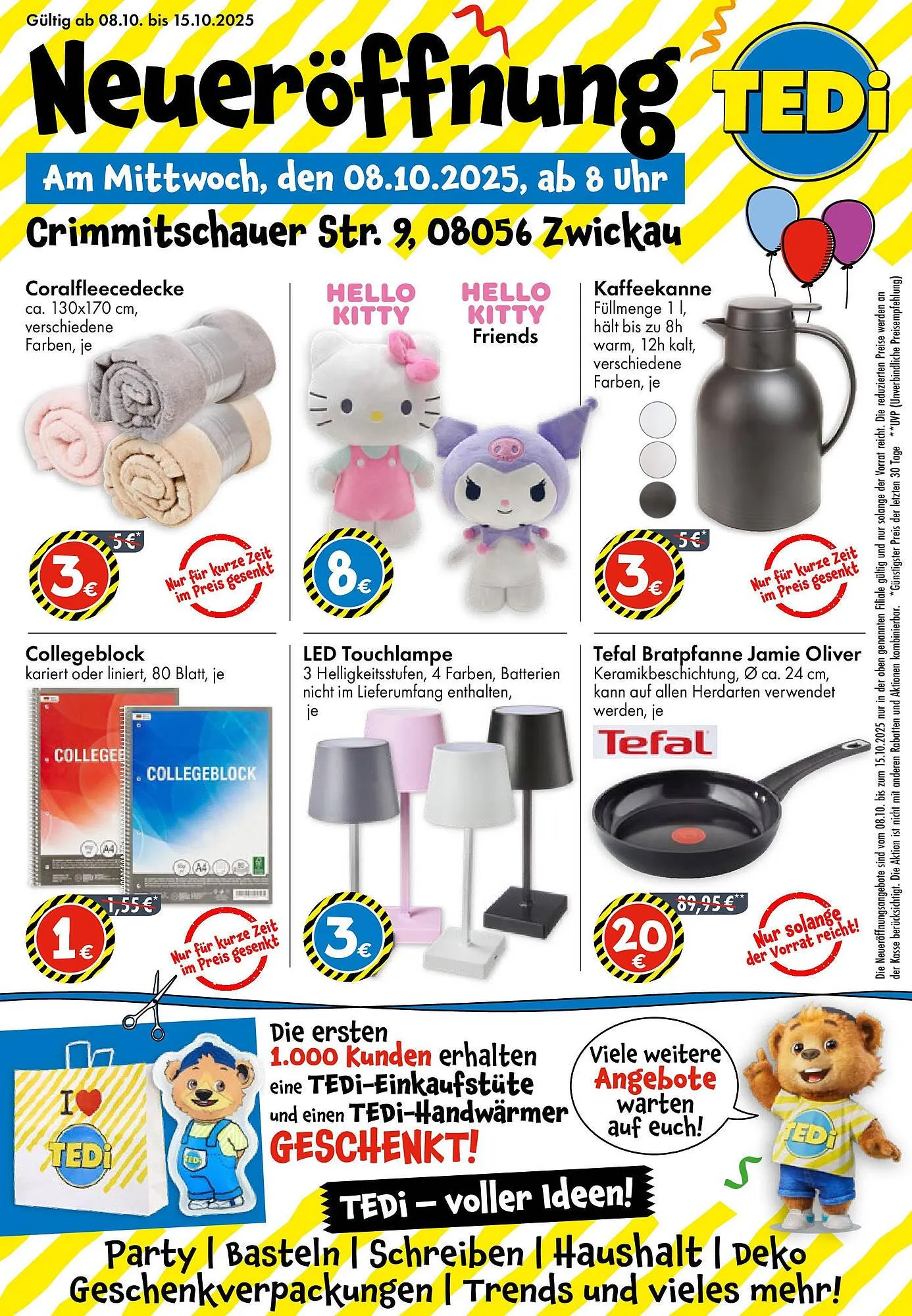 TEDi Prospekt von 3. Oktober bis 10. Oktober 2025 - Prospekt seite 1