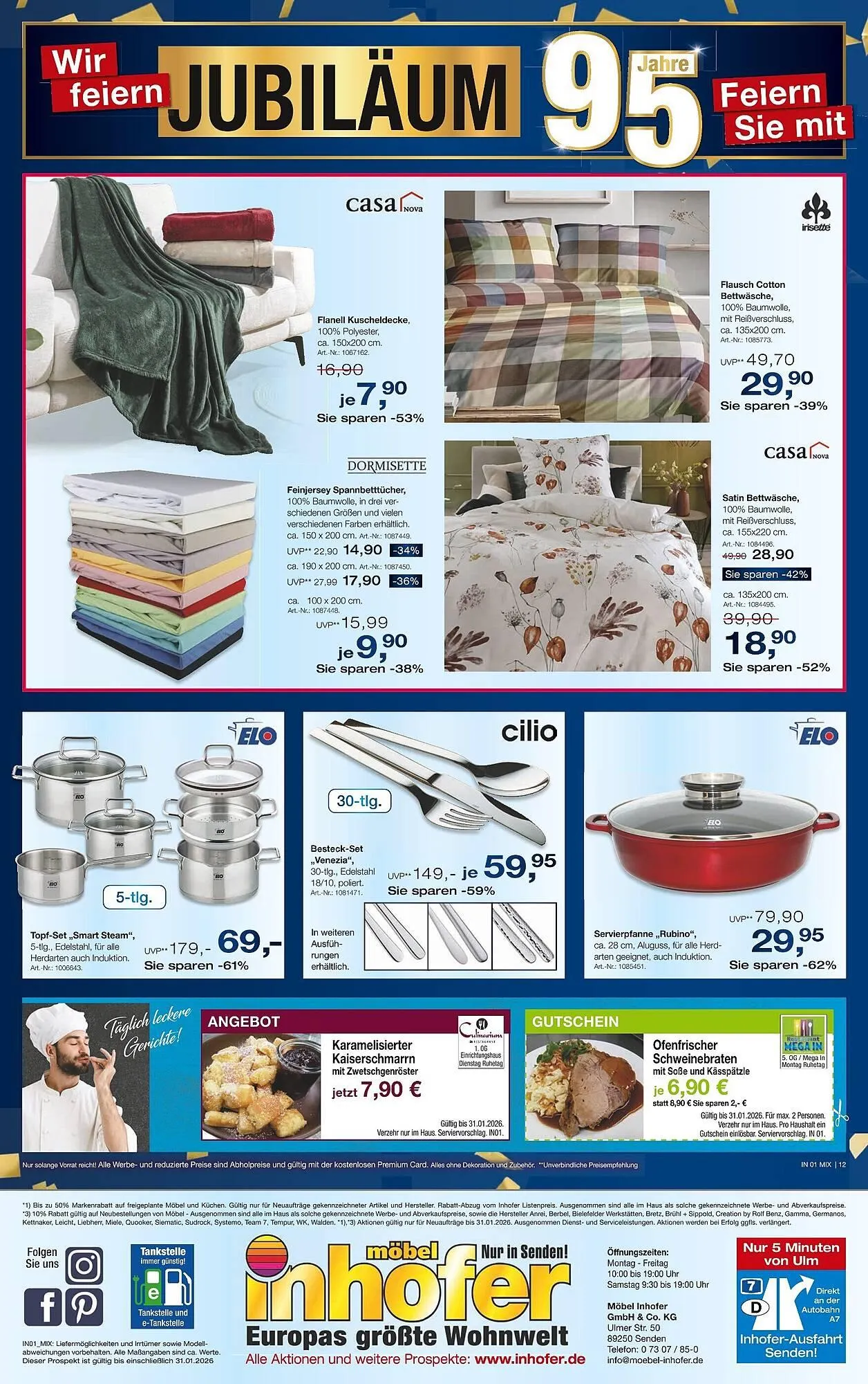 Möbel Inhofer Prospekt von 8. Januar bis 31. Januar 2026 - Prospekt seite 12