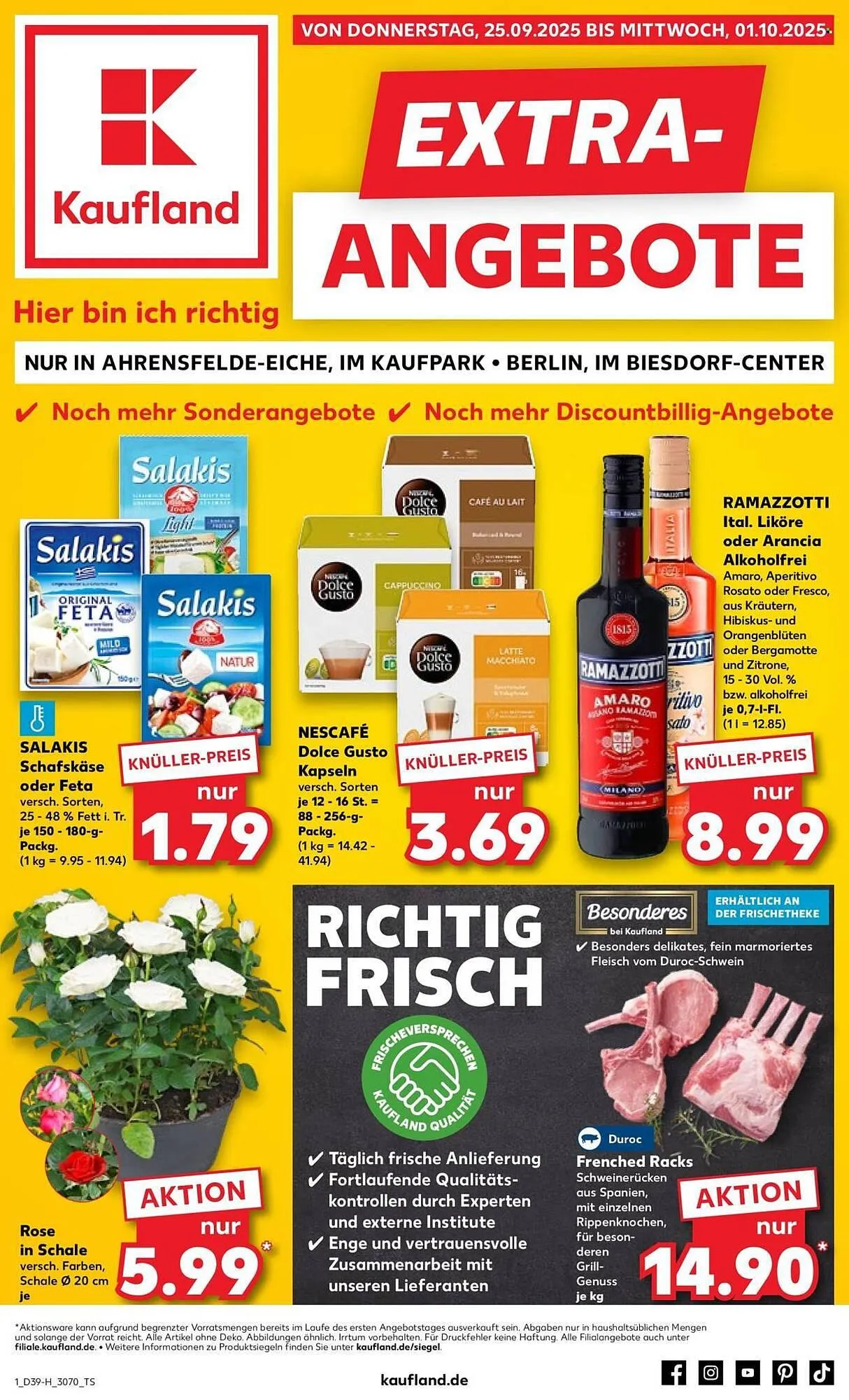 Kaufland Prospekt von 25. September bis 1. Oktober 2025 - Prospekt seite 1