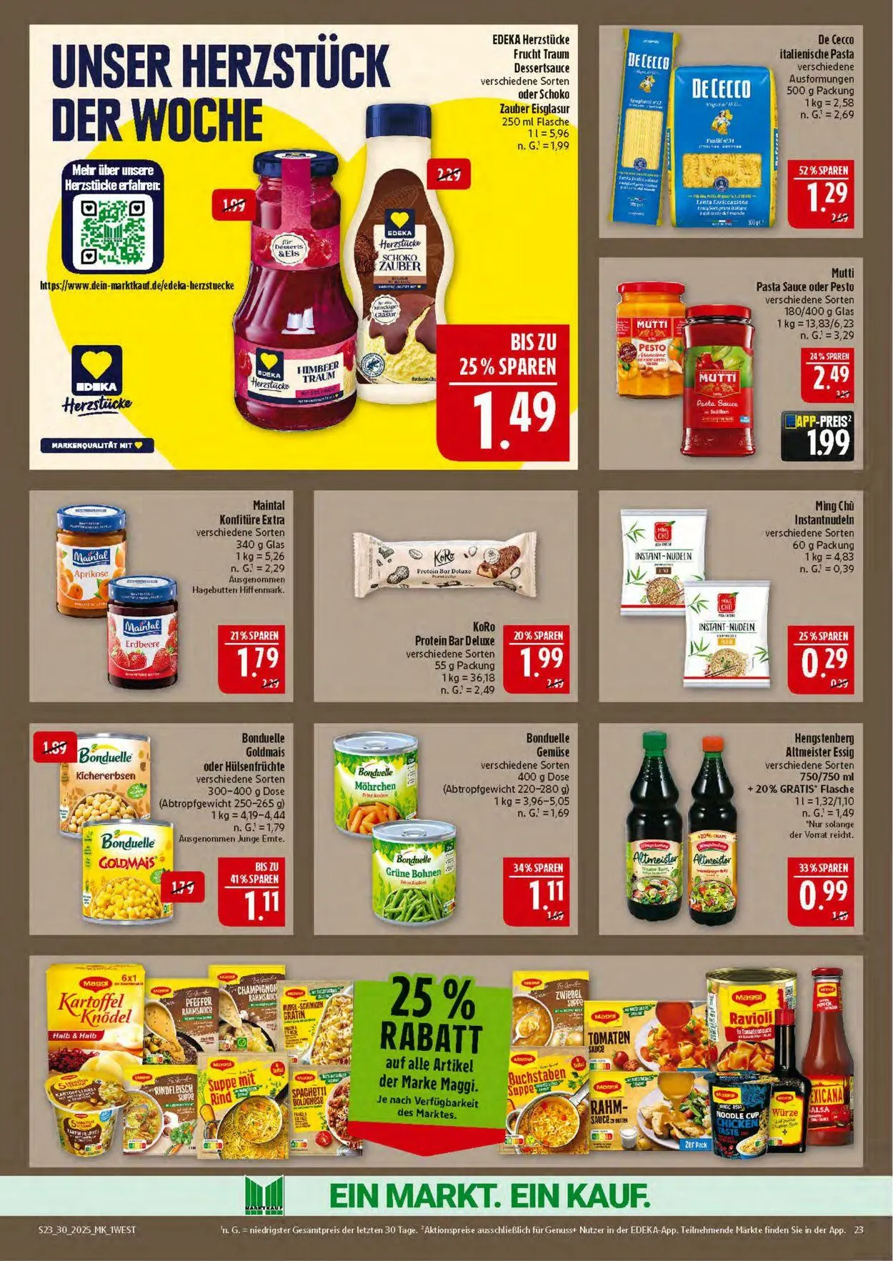 Marktkauf - Nürnberg-Thon Aktueller Prospekt von 21. Juli bis 26. Juli 2025 - Prospekt seite 23