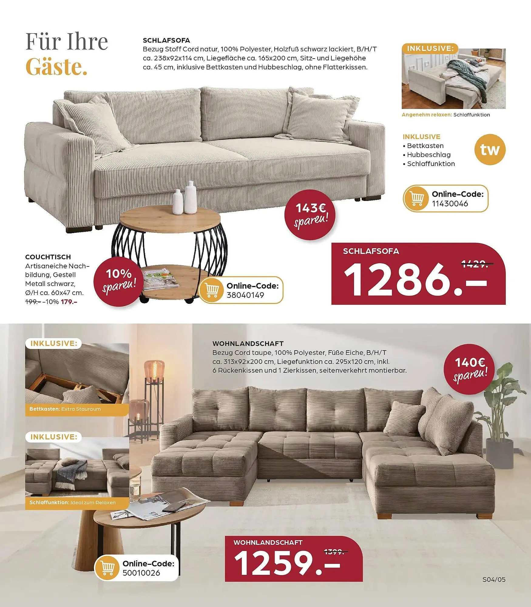 Möbel Buss Prospekt von 8. April bis 13. April 2026 - Prospekt seite 5