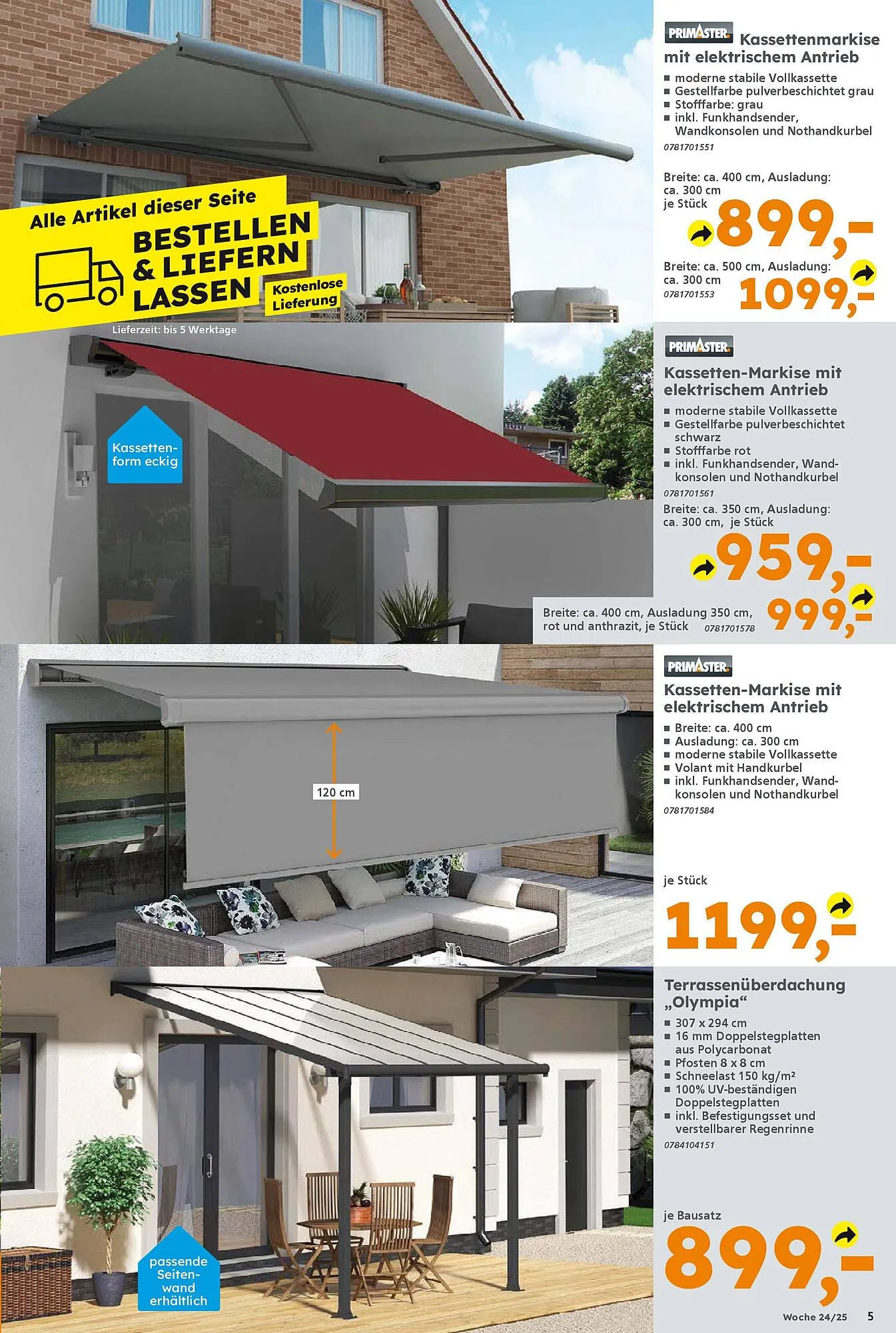 Globus Baumarkt Prospekt von 9. Juni bis 14. Juni 2025 - Prospekt seite 5