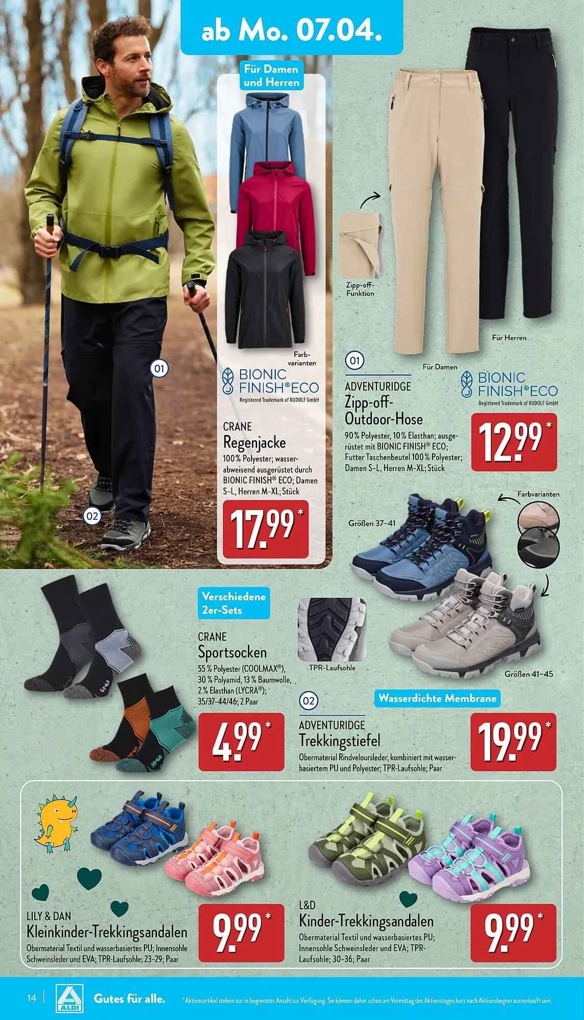 Aldi Nord Prospekt von 7. April bis 12. April 2025 - Prospekt seite 14