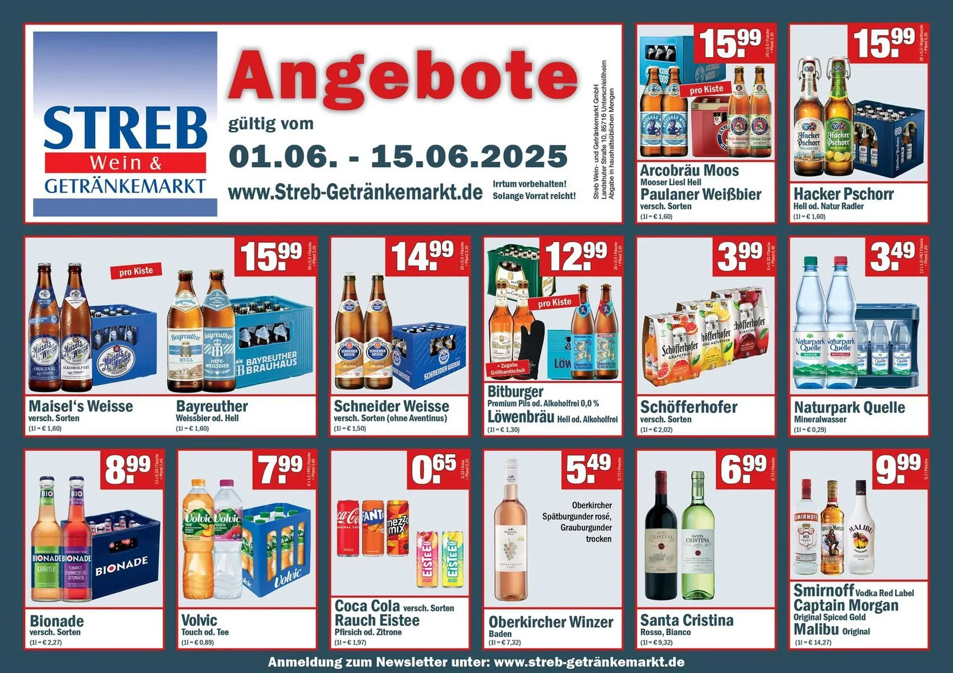 Streb Getränkemarkt Prospekt - 1