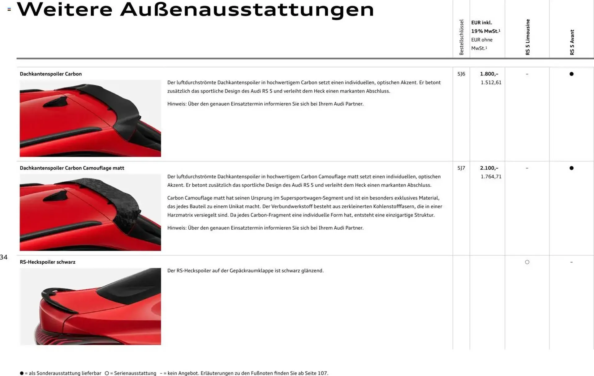 Audi Prospekt von 1. April bis 1. April 2027 - Prospekt seite 34