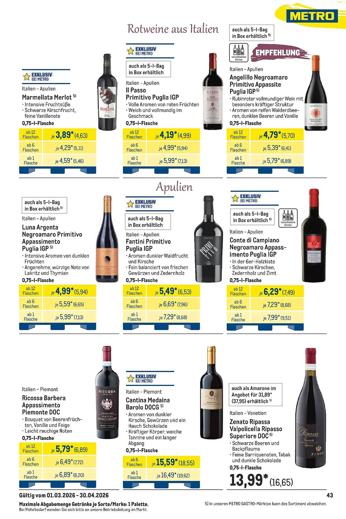 METRO Prospekt von 22. März bis 28. März 2026 - Prospekt seite 43