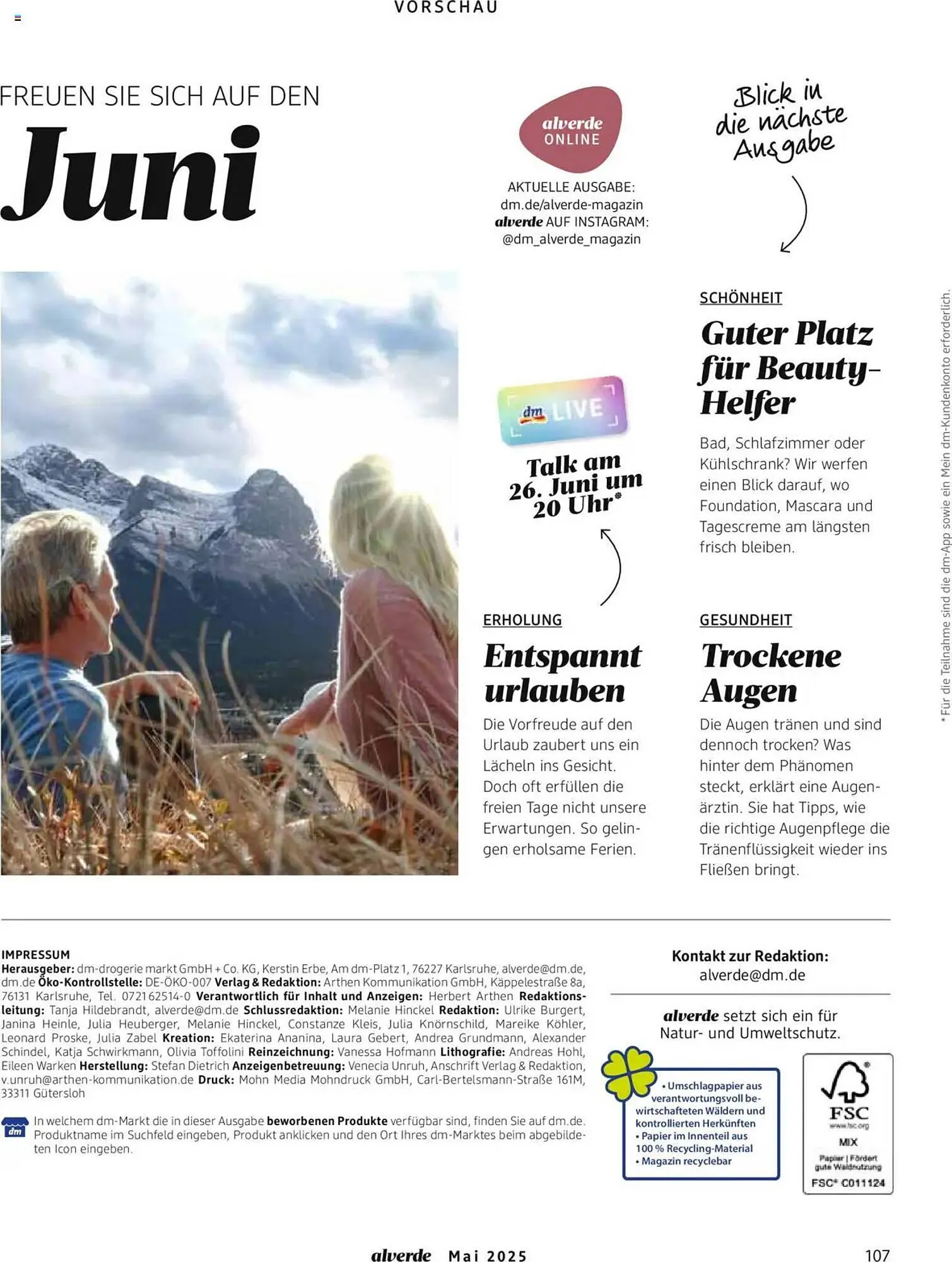 dm drogerie Prospekt von 1. Mai bis 31. Mai 2025 - Prospekt seite 107