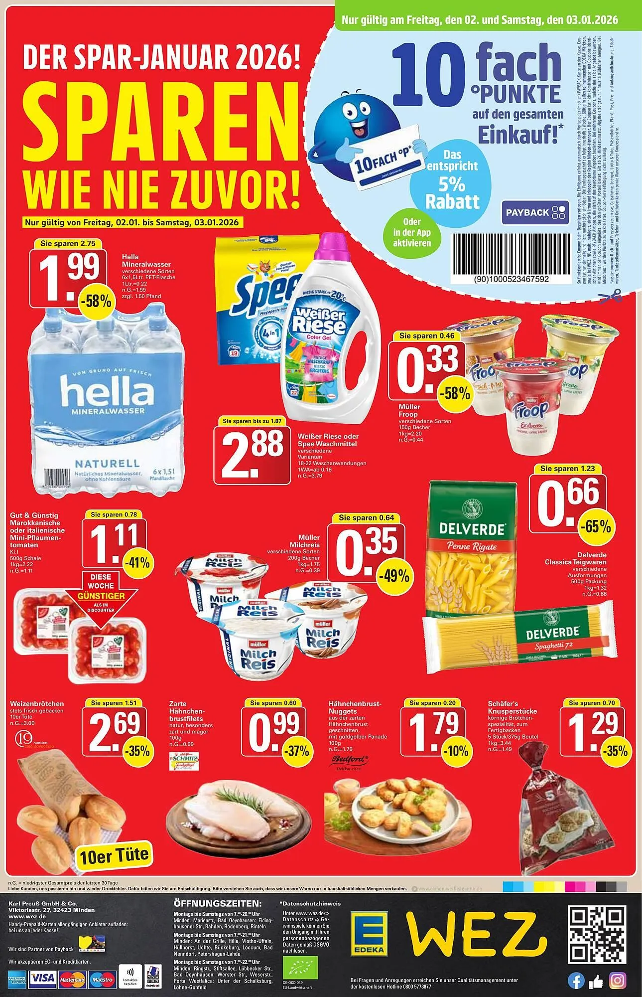 WEZ Prospekt von 29. Dezember bis 3. Januar 2026 - Prospekt seite 14