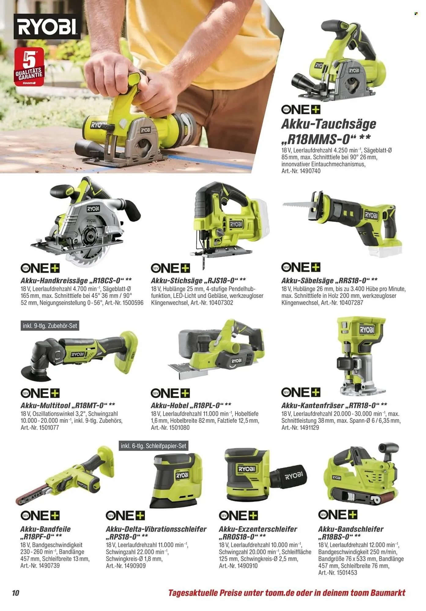 Toom Baumarkt Prospekt von 28. März bis 30. Juni 2026 - Prospekt seite 10