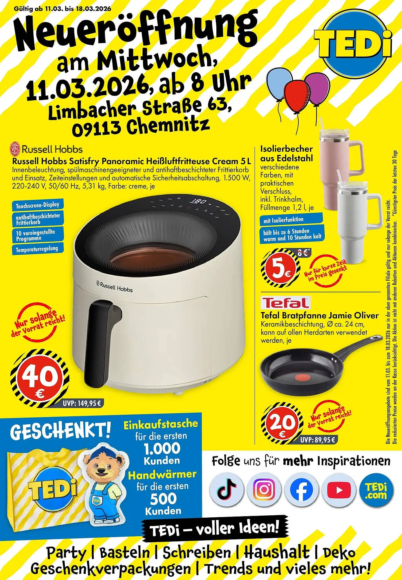 TEDi Prospekt von 6. März bis 13. März 2026 - Prospekt seite 1