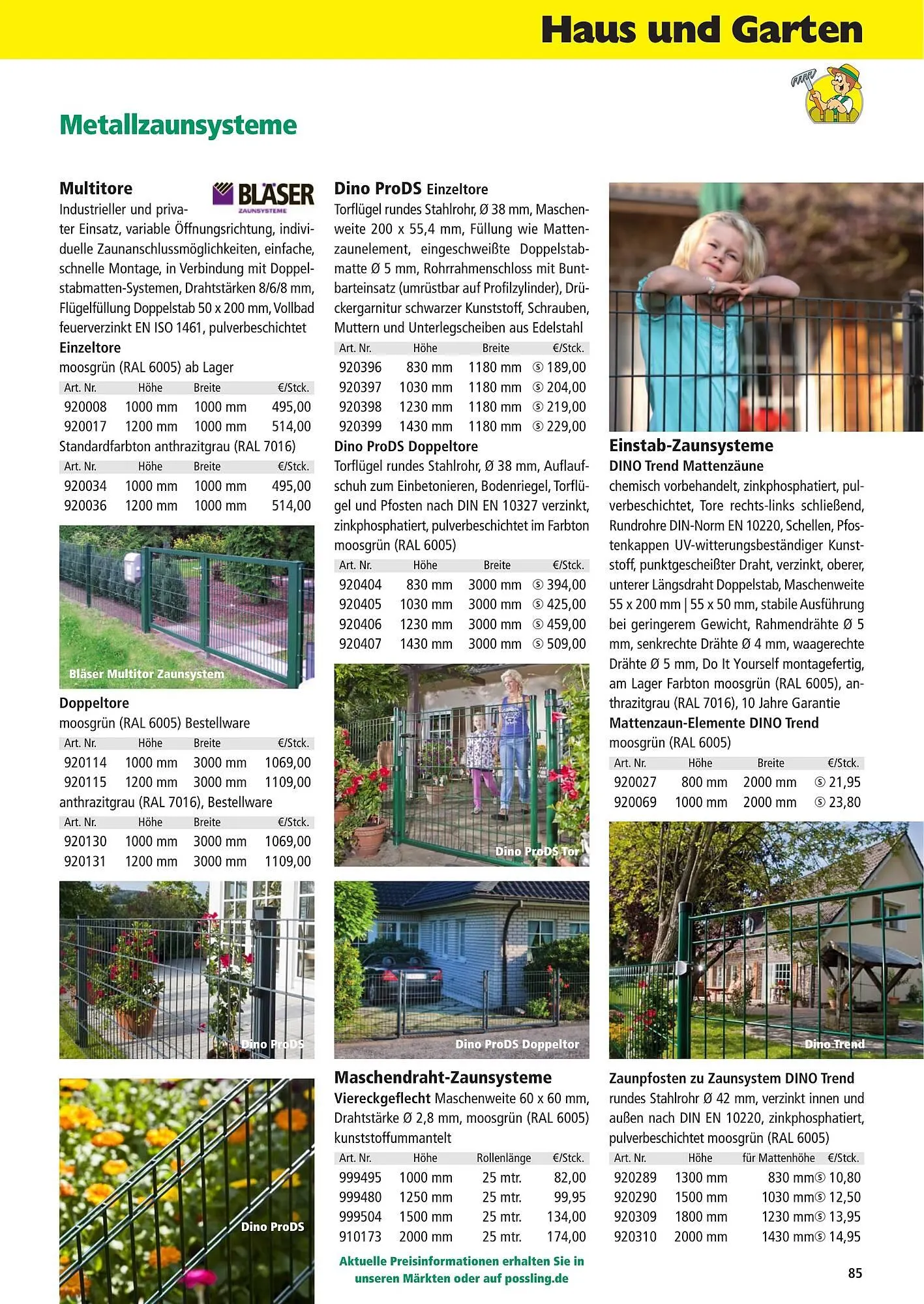 Holz Possling Prospekt von 1. April bis 31. Juli 2026 - Prospekt seite 85