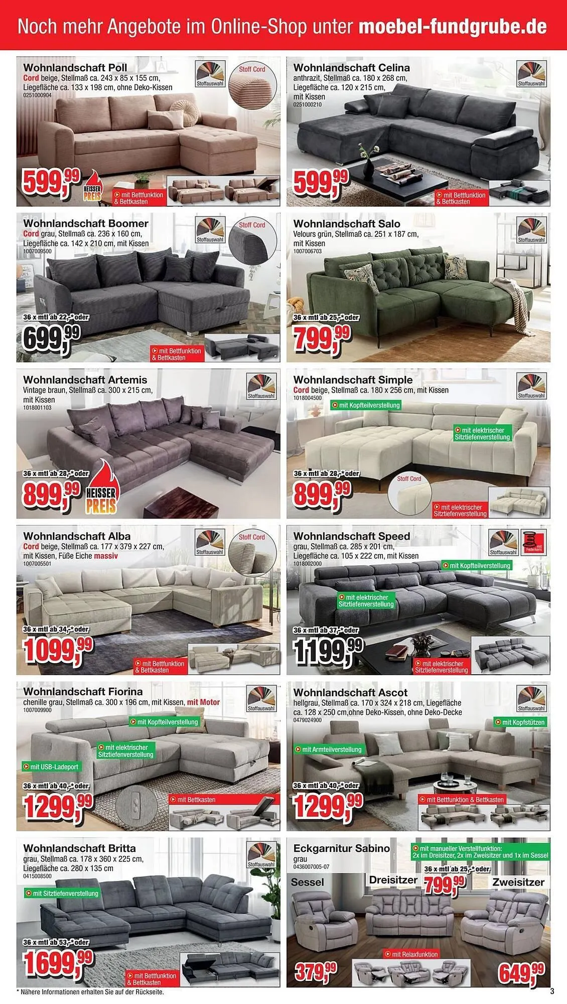 Möbelfundgrube Prospekt von 5. Juni bis 18. Juni 2025 - Prospekt seite 3