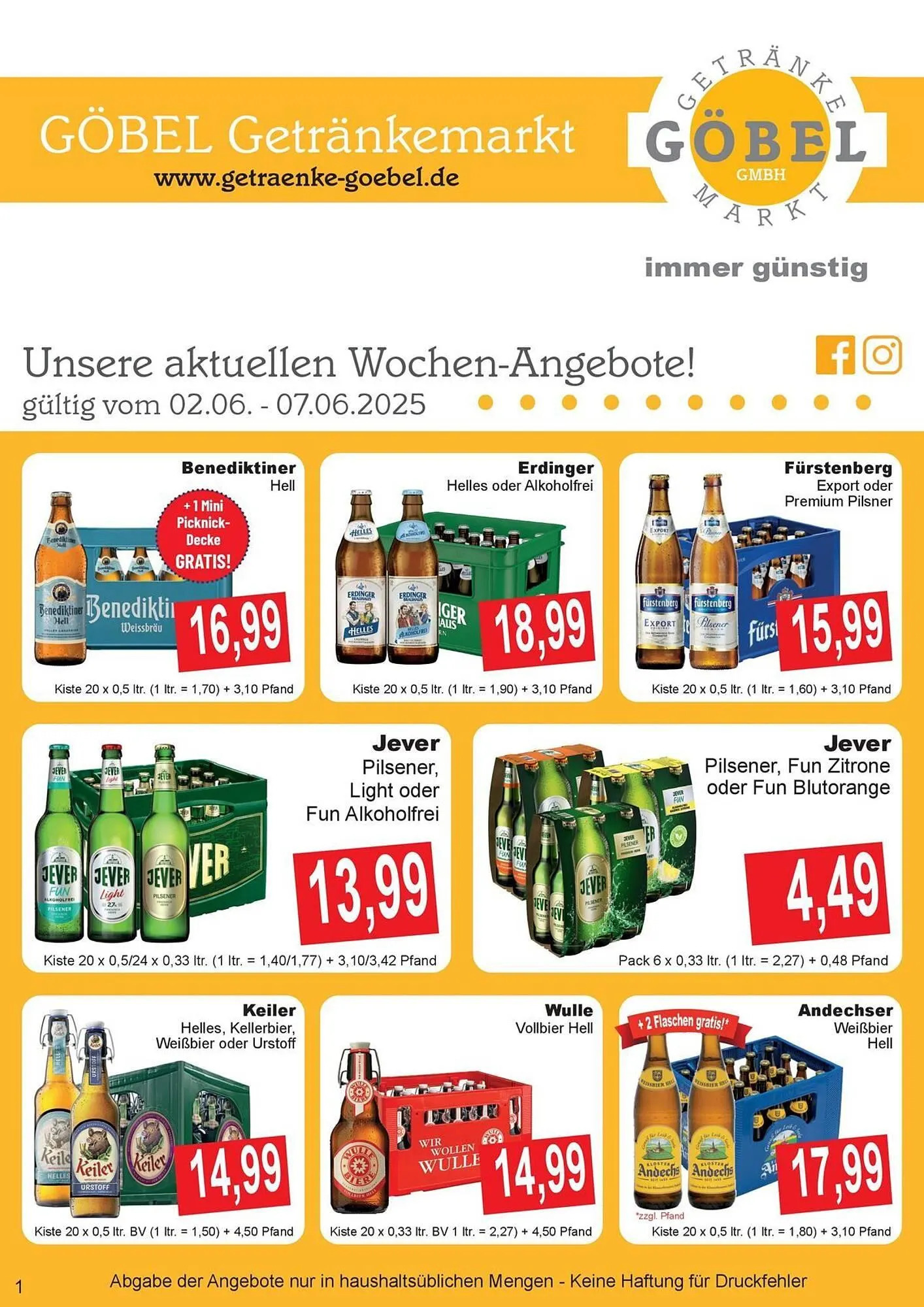 Getränke Göbel Prospekt - 1