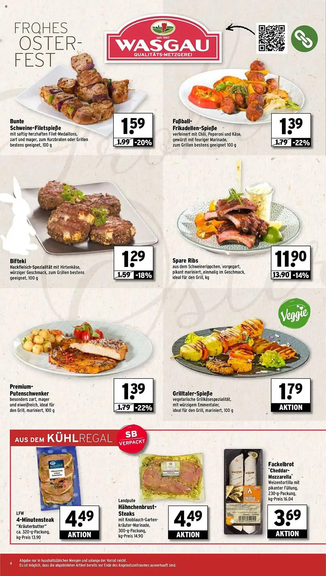 Wasgau Prospekt von 14. April bis 19. April 2025 - Prospekt seite 4