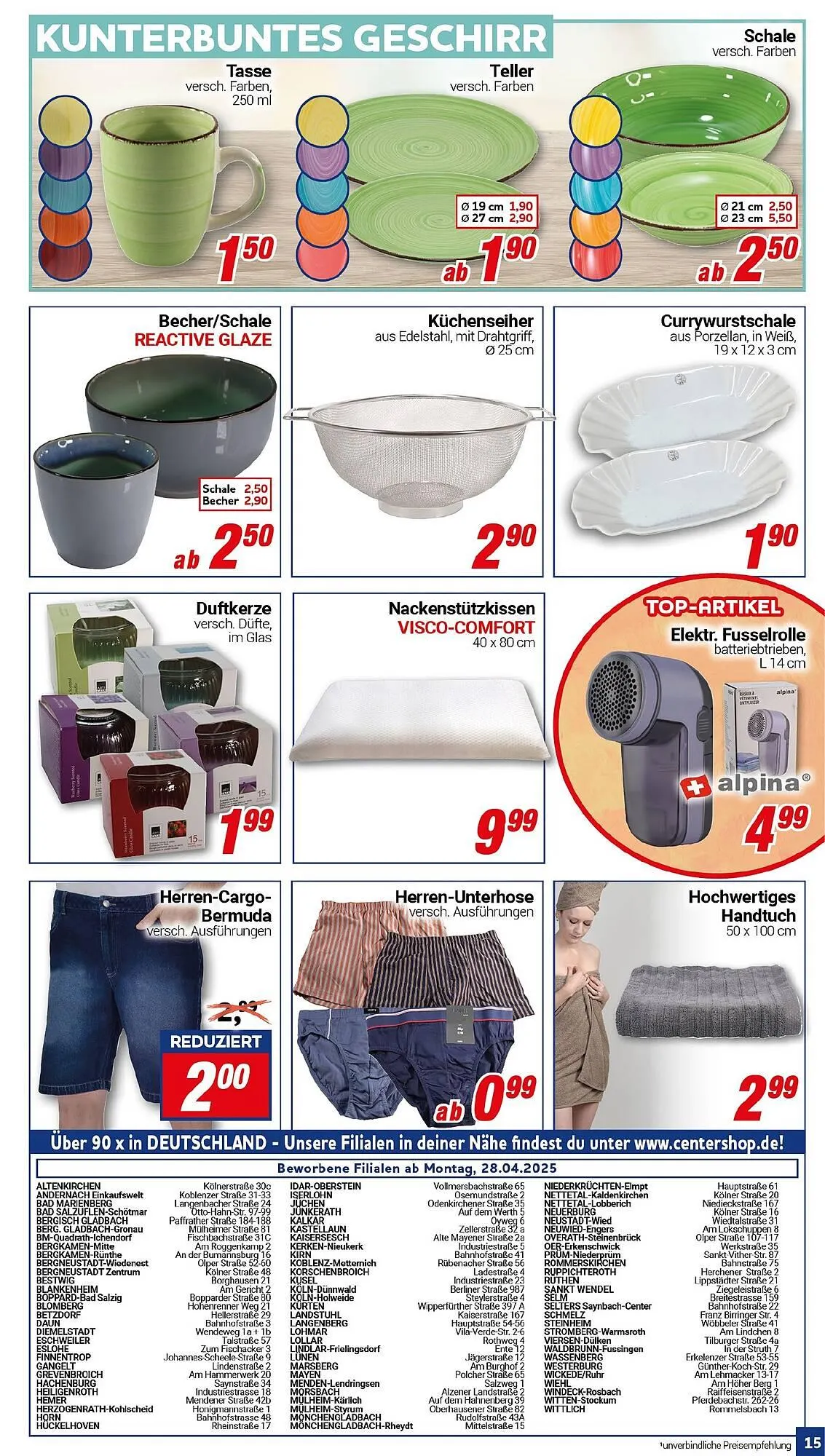 CENTERSHOP Prospekt von 28. April bis 3. Mai 2025 - Prospekt seite 15