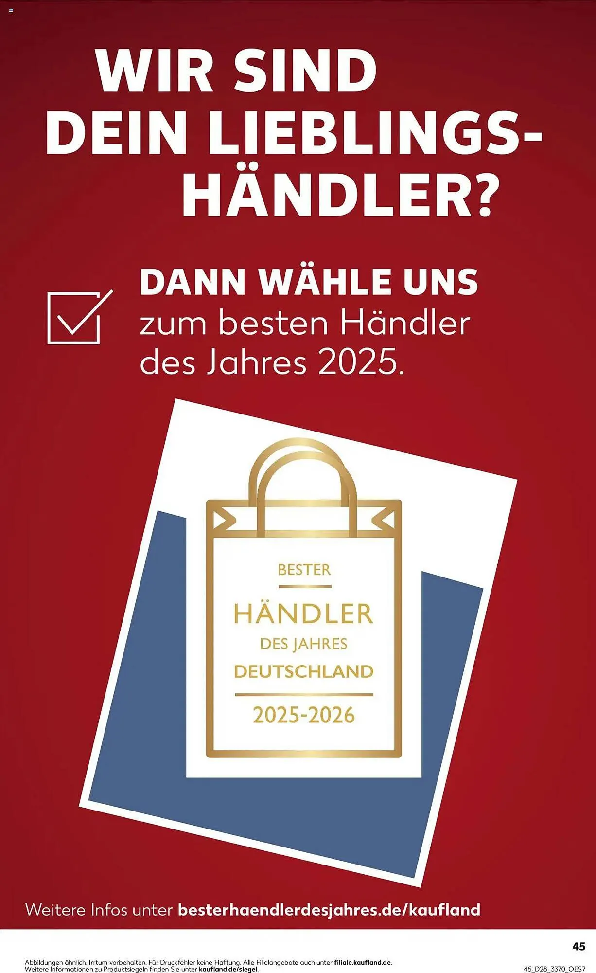 Kaufland Prospekt von 10. Juli bis 16. Juli 2025 - Prospekt seite 45