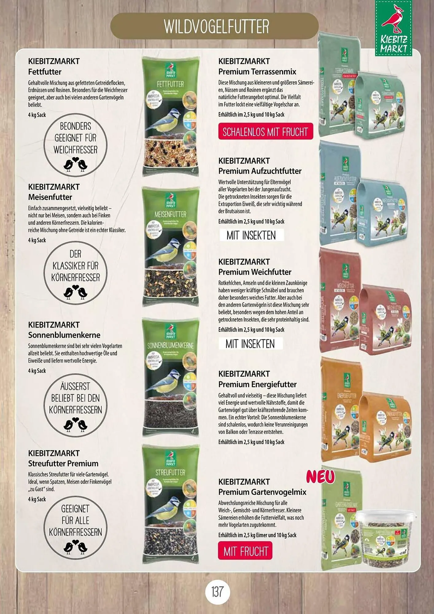 Kiebitzmarkt Prospekt von 16. April bis 31. August 2025 - Prospekt seite 137