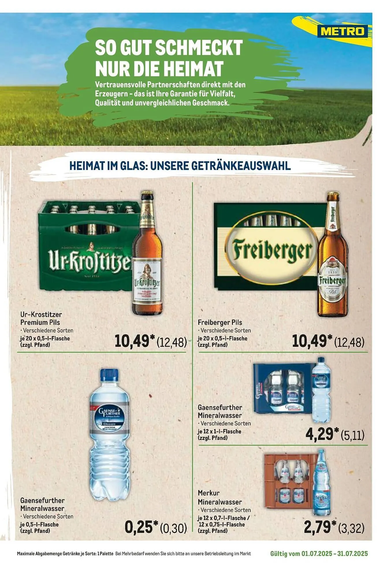 METRO Prospekt von 1. Juli bis 31. Juli 2025 - Prospekt seite 97