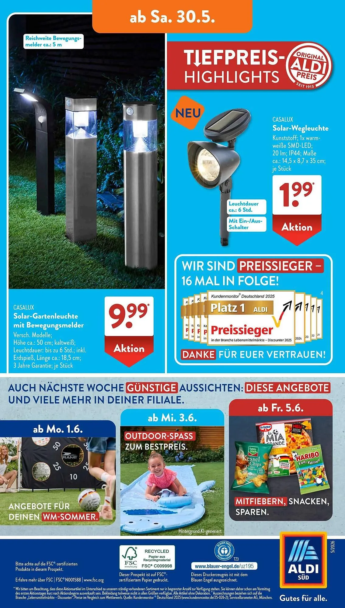 Aldi Süd Prospekt von 26. Mai bis 31. Mai 2026 - Prospekt seite 17