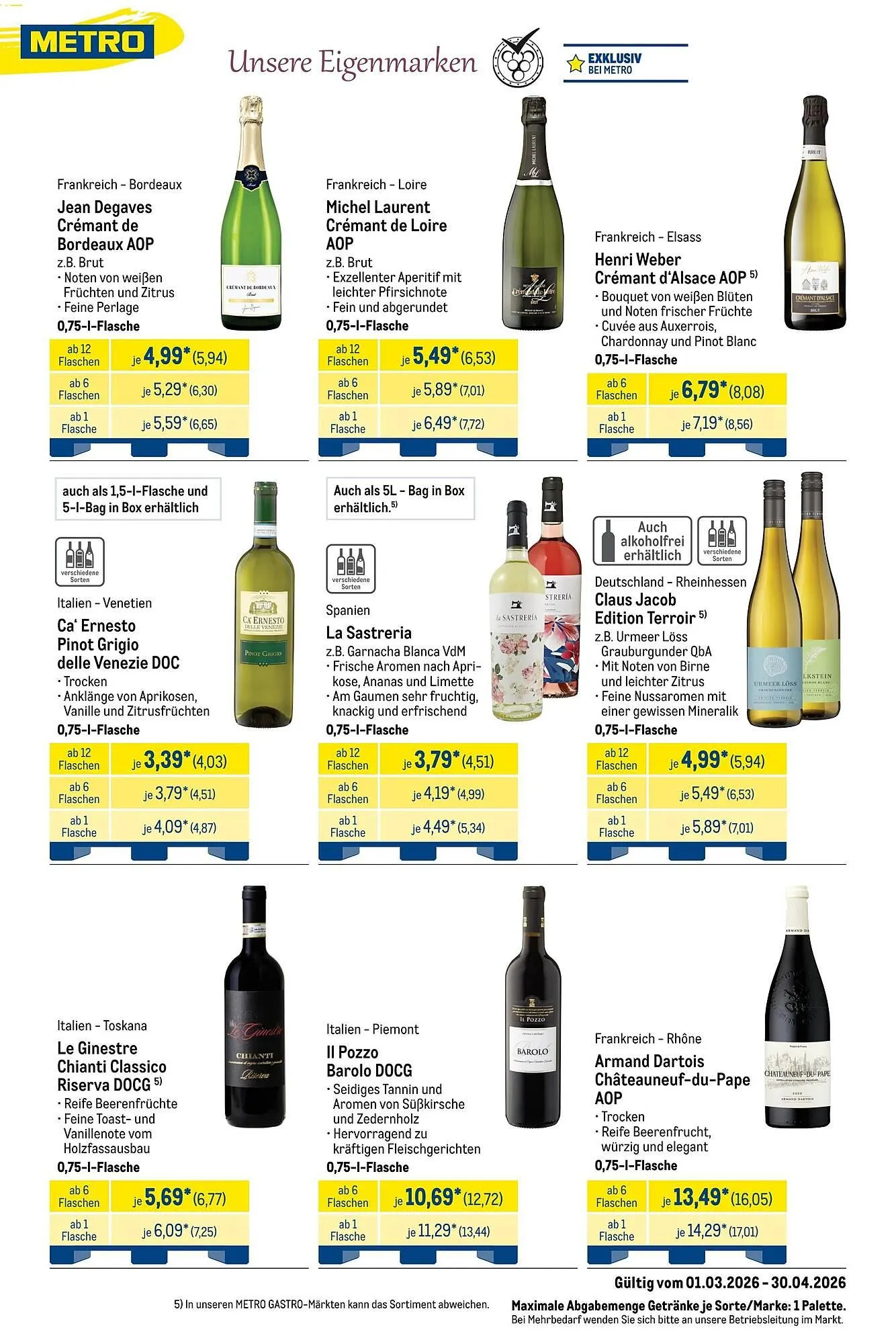 METRO Prospekt von 1. März bis 1. Mai 2026 - Prospekt seite 50