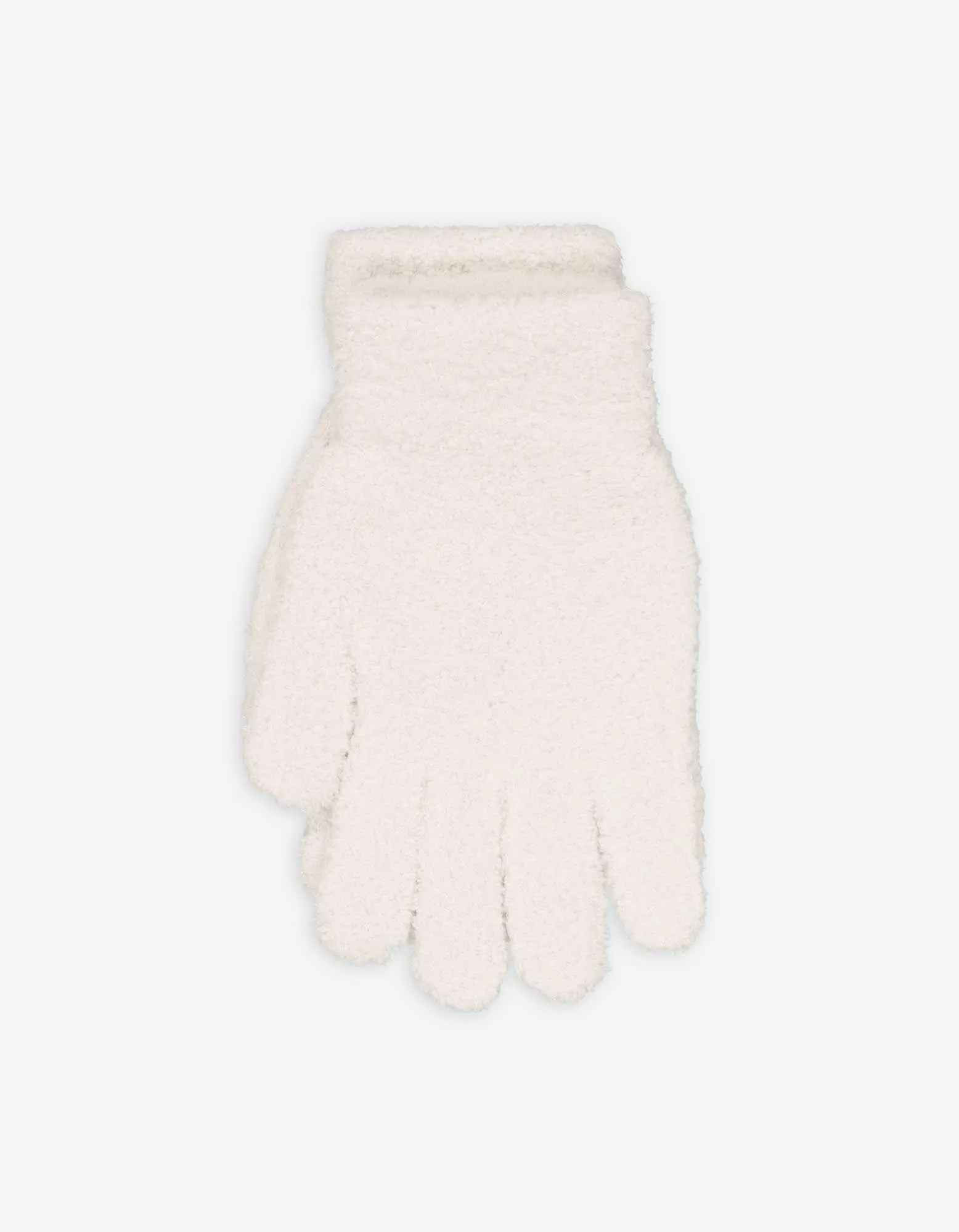 Handschuhe - Plüsch - beige