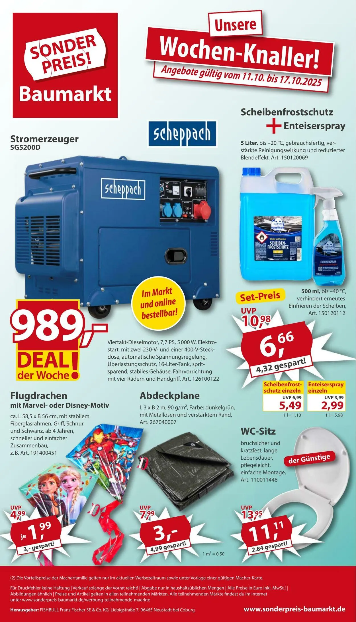 Sonderpreis Baumarkt Aktueller Prospekt von 4. Oktober bis 18. Oktober 2025 - Prospekt seite 1