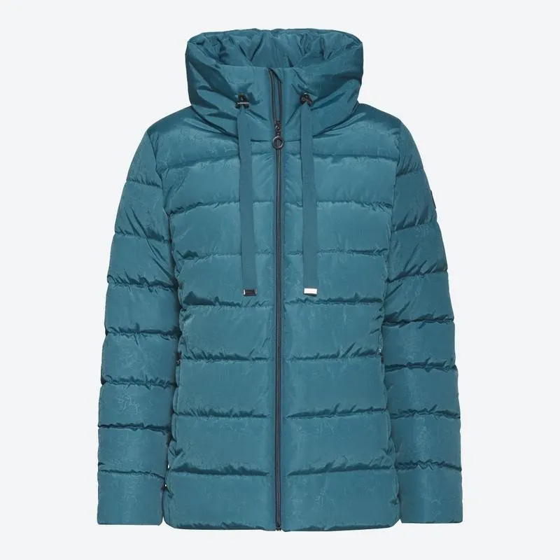 Damen-Steppjacke mit doppeltem Kragen