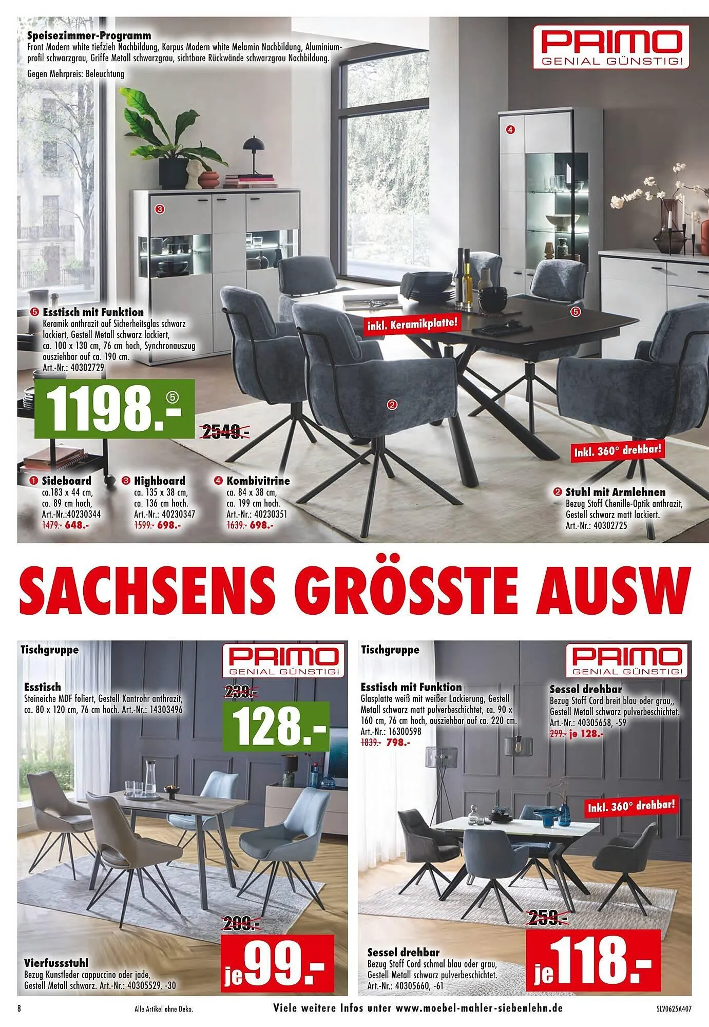 Möbel Mahler Prospekt von 16. Juli bis 29. Juli 2025 - Prospekt seite 8