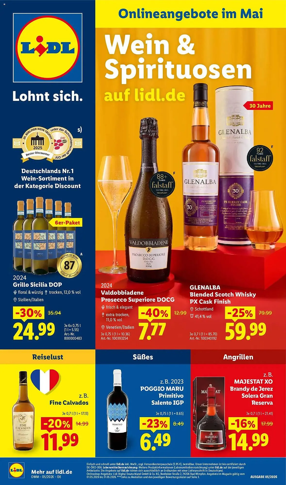 Lidl Prospekt von 1. Mai bis 31. Mai 2026 - Prospekt seite 1