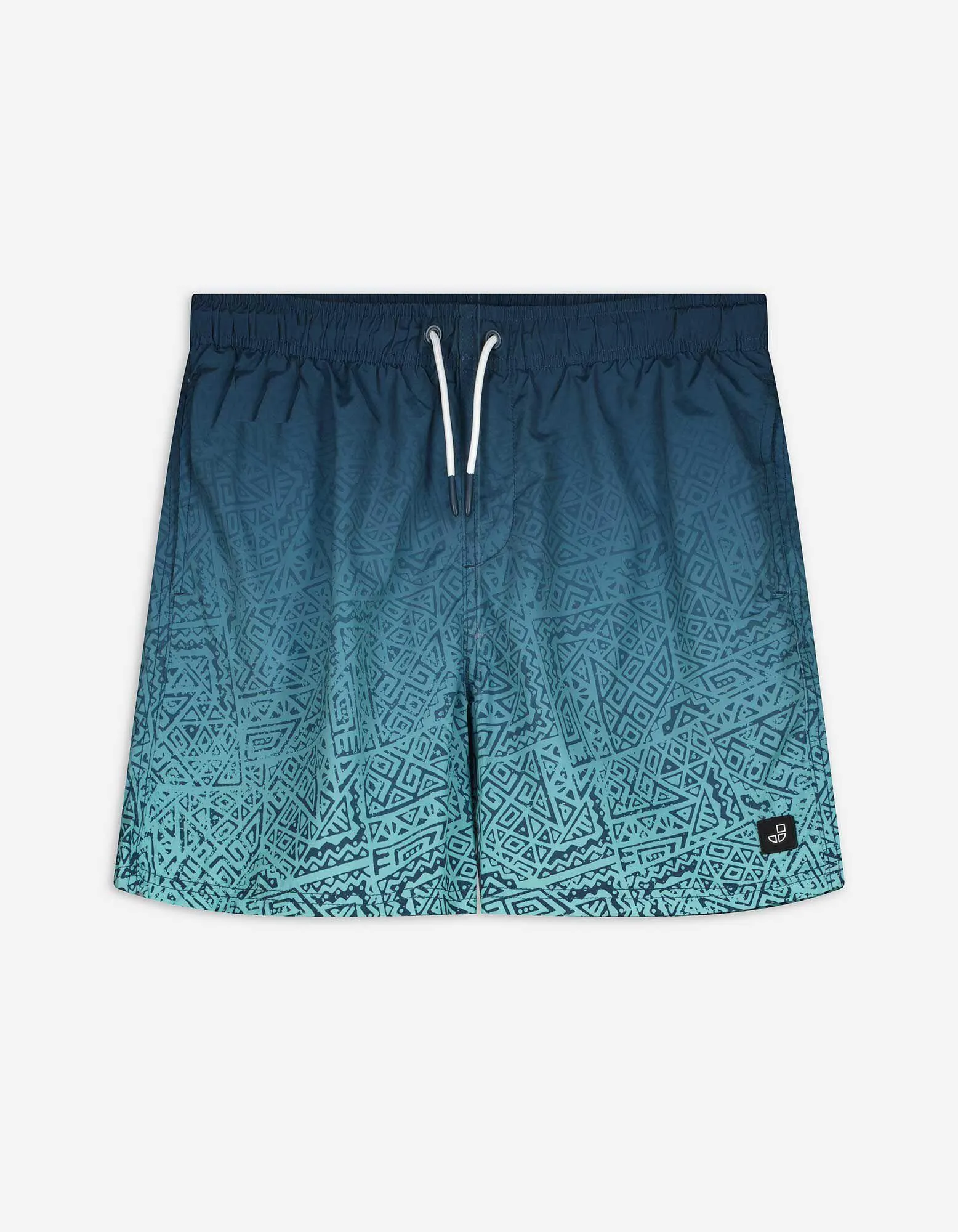 Badehose - Allover-Print - türkis