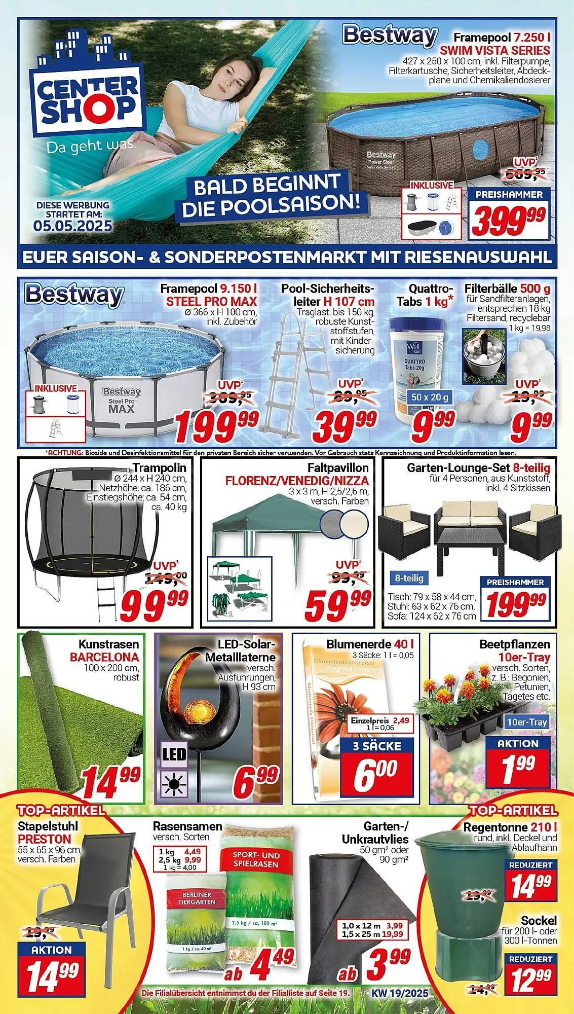 CENTERSHOP Prospekt von 5. Mai bis 10. Mai 2025 - Prospekt seite 1