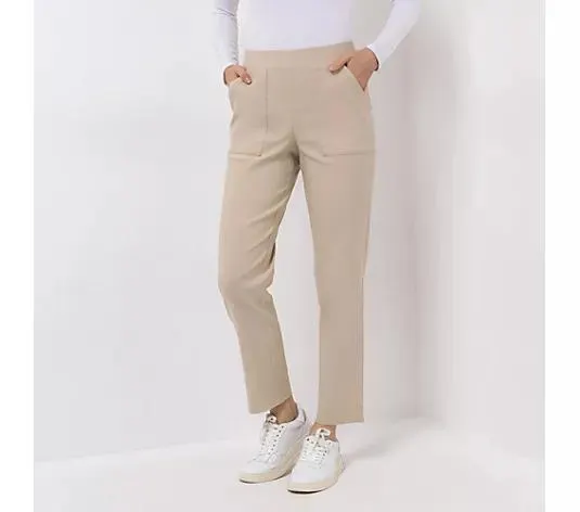 KIM & CO. Hose, knöchellang Stretch Bengaline Rundumdehnbund schmales Bein