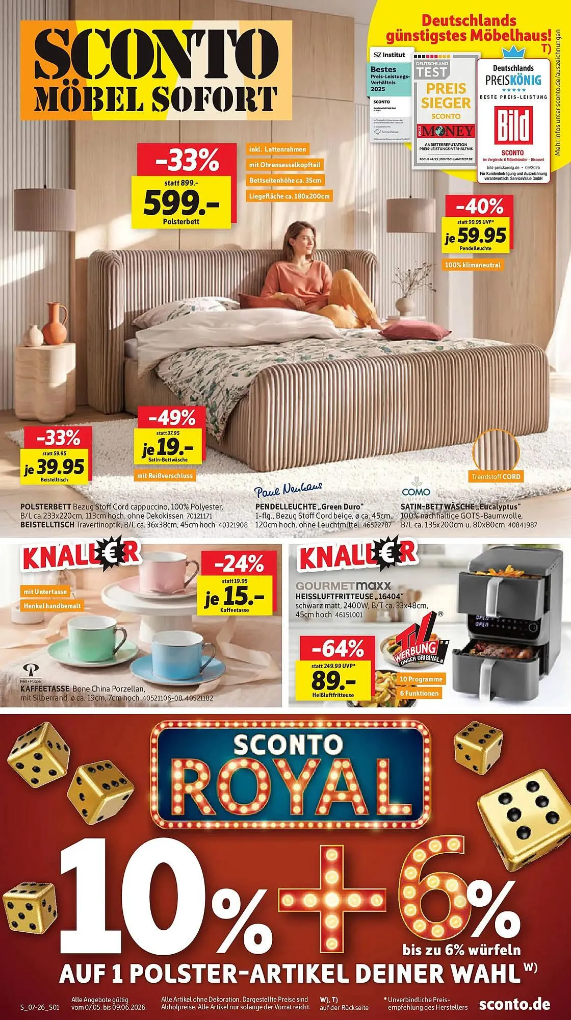 SCONTO Prospekt von 6. Mai bis 9. Juni 2026 - Prospekt seite 1