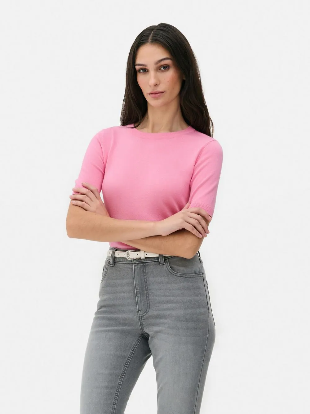 Kurzärmeliger Pullover